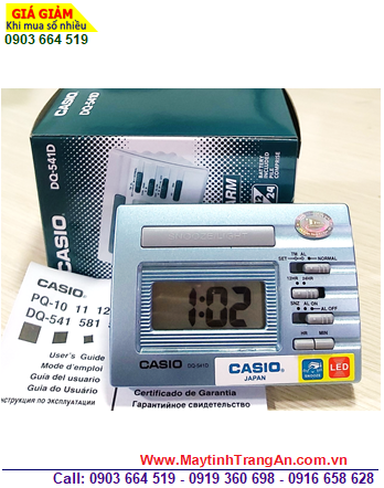 Casio DQ-541D-2RDF, Đồng hồ báo thức để bàn điện tử Casio DQ-541D-2RDF xanh ngọc
